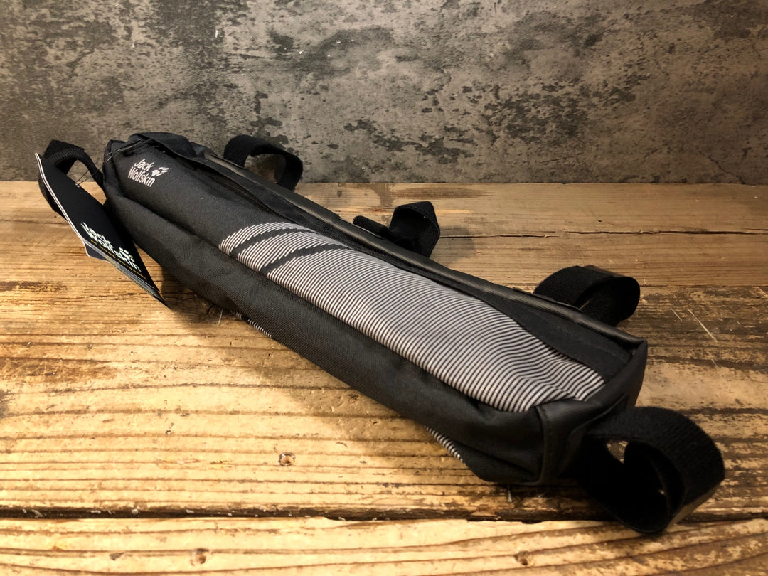 KE576 ジャックウルフスキン Jack Wolfskin トップチューブフレームバッグ ブラック