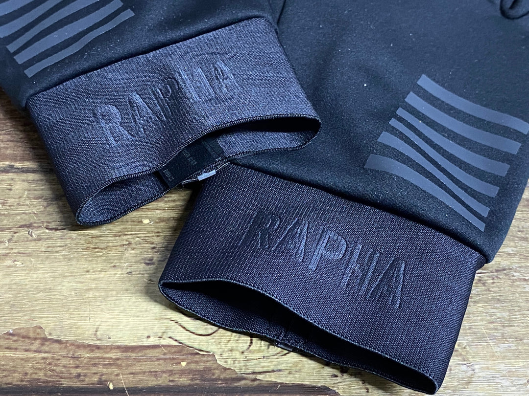 KD334 ラファ Rapha PRO TEAM WINTER GLOVES 長指 グローブ 黒 S 裏起毛
