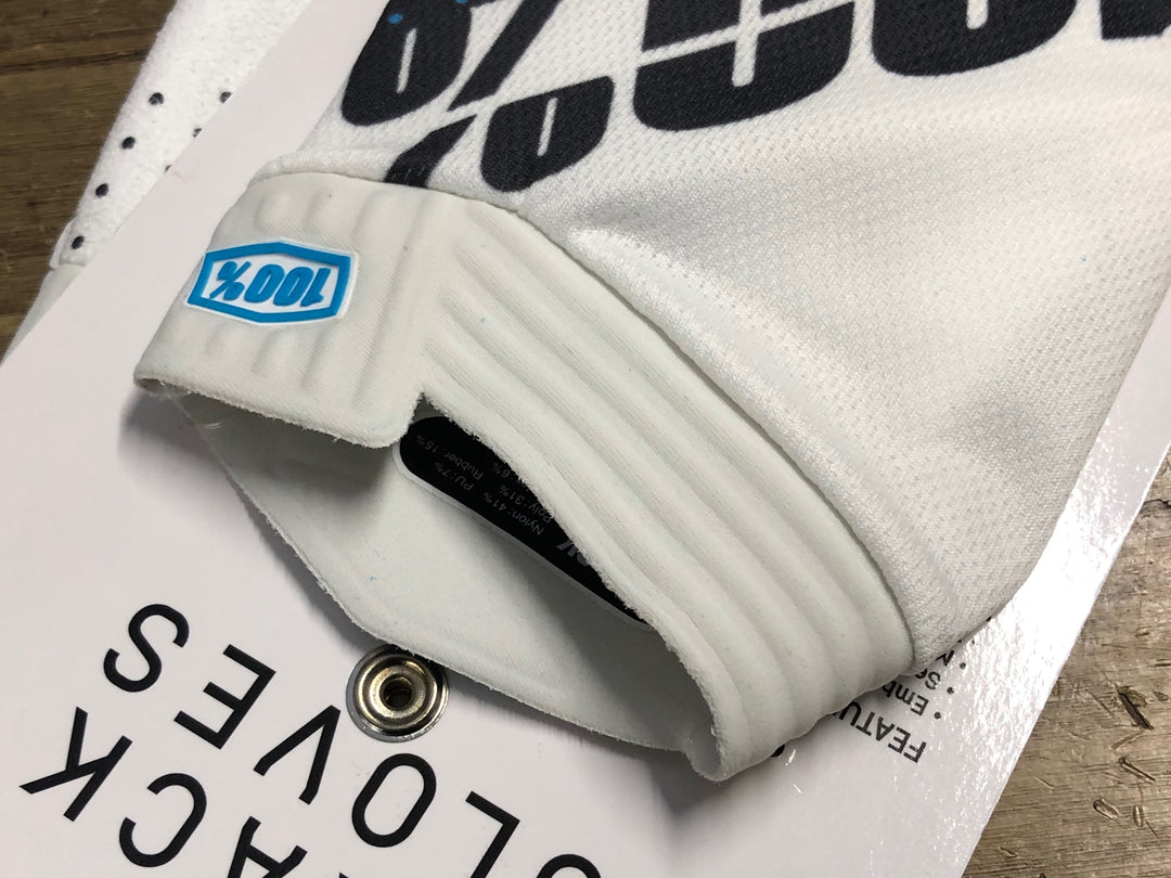 KM548 100％ iTRACK GLOVES 長指 グローブ 白 黒 XL