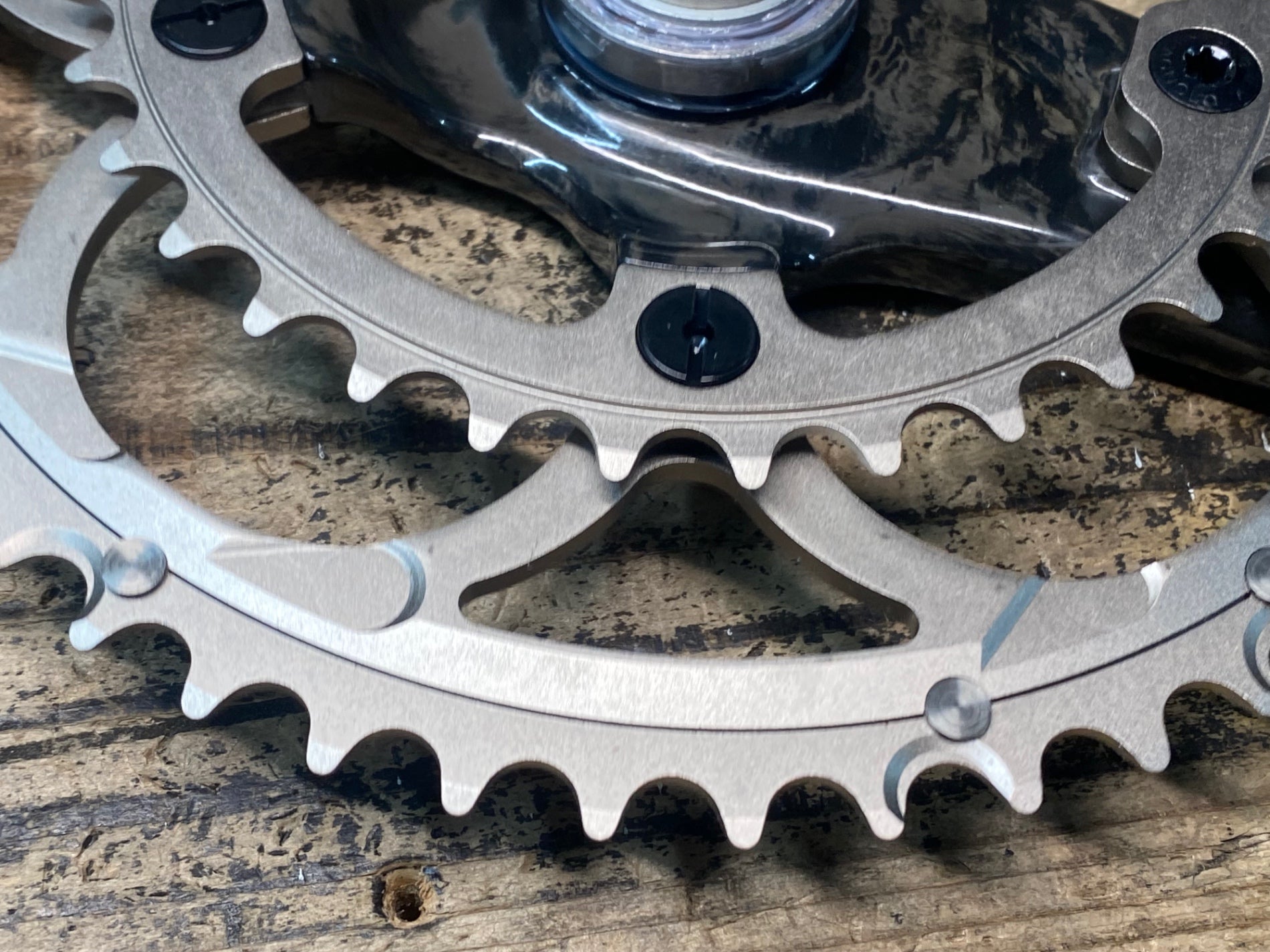 JP097 カンパニョーロ CAMPAGNOLO RECORD CT クランクセット 2x10s 50