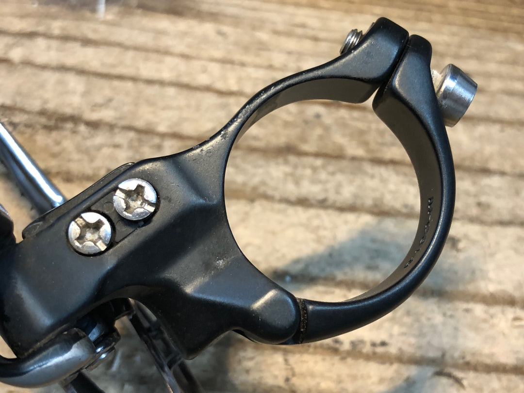 JN825 シマノ SHIMANO デュラエース DURA-ACE FD-9000 フロントディレイラー バンド式 Φ31.8※インナースキッドプレート削れ大