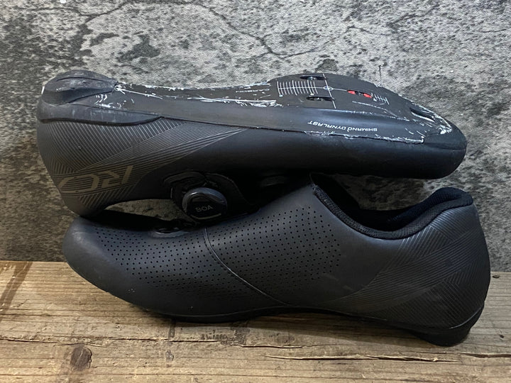 KJ612 シマノ SHIMANO RC7 SHRC701M L01 S ビンディングシューズ 3穴 黒 EU43