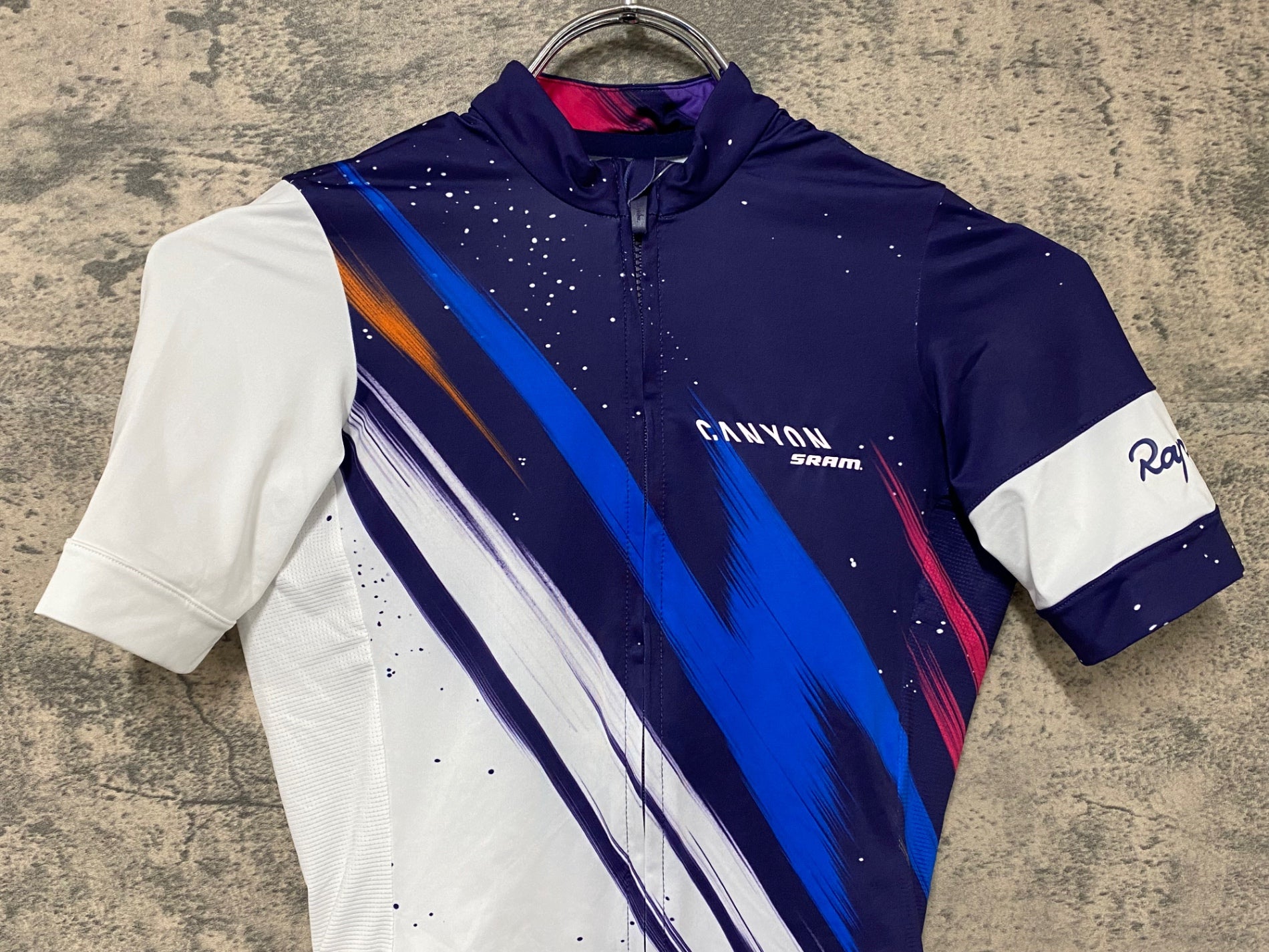 JH575 ラファ Rapha CANYON SRAM PRO TEAM TRAINING JERSEY 紺白 XXS