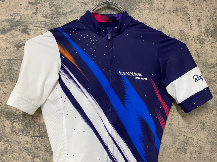 JH575 ラファ Rapha CANYON SRAM PRO TEAM TRAINING JERSEY 紺白 XXS