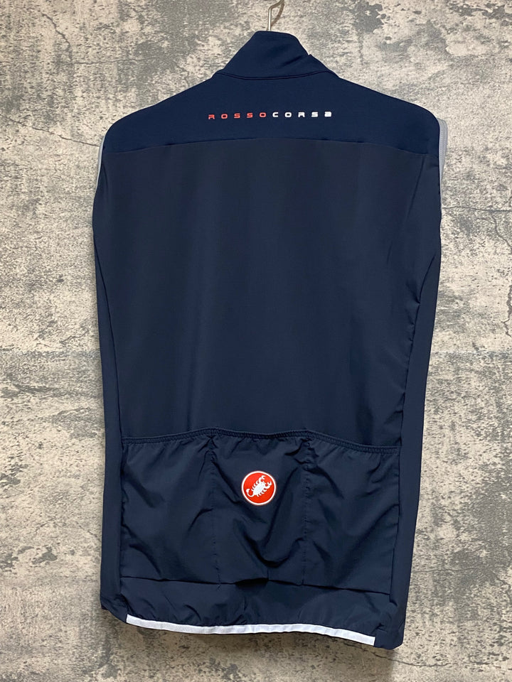 KG810 カステリ CASTELLI ロッソコルサ ROSSO CORSA perfetto ジレ サイクルベスト 黒 S GORE-TEX INFINIUM