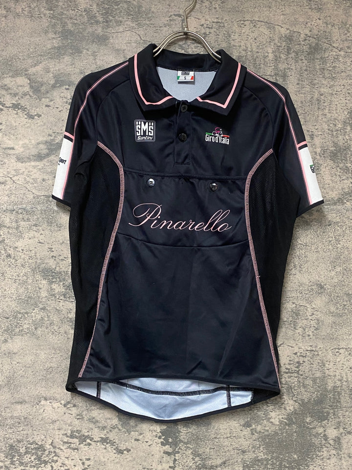 JW995 サンティーニ Santini 半袖 サイクルジャージ 黒 S ※擦れ