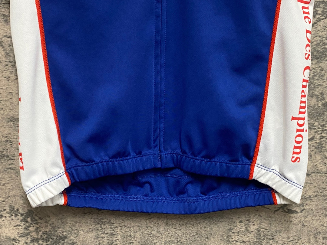 KF622 ルコックスポルティフ le coq sportif  半袖 サイクルジャージ 青 M