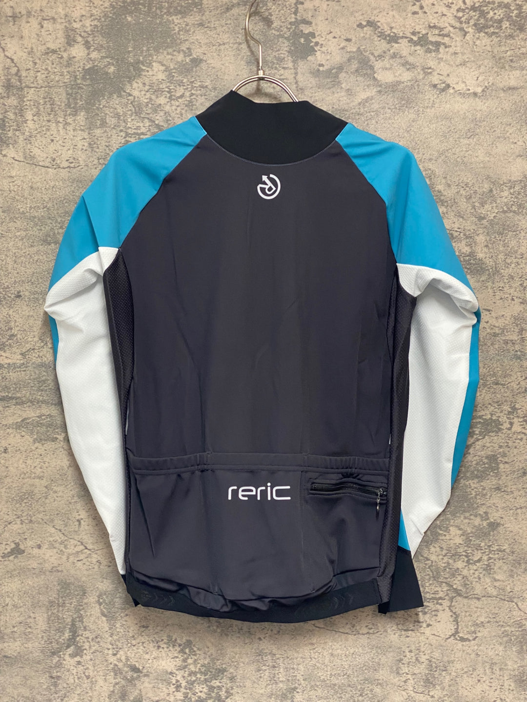 JV957 レリック reric Axis Long Sleeve Jersey 長袖 サイクルジャージ 黒青 M 裏起毛