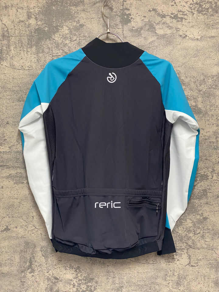 JV957 レリック reric Axis Long Sleeve Jersey 長袖 サイクルジャージ 黒青 M 裏起毛