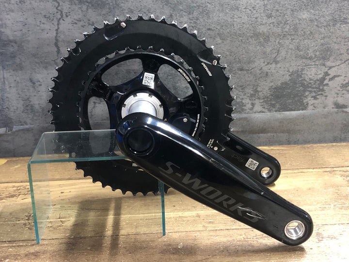 JY708 スペシャライズド SPECIALIZED S-WORKS POWER CRANK 170mm 52/36T パワーメータークランクセット 両足計測 ※ベアリングスペーサー欠品