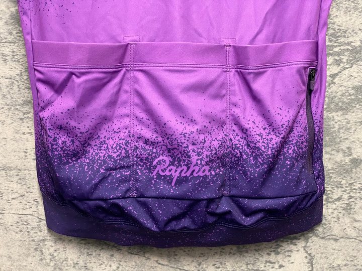 JV234 ラファ Rapha GRINDURO CORE JERSEY 半袖 サイクルジャージ パープル S