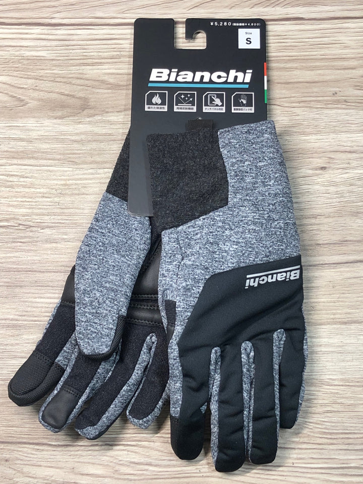JF180 ビアンキ BIanchi 長指 ウィンターグローブ グレー S