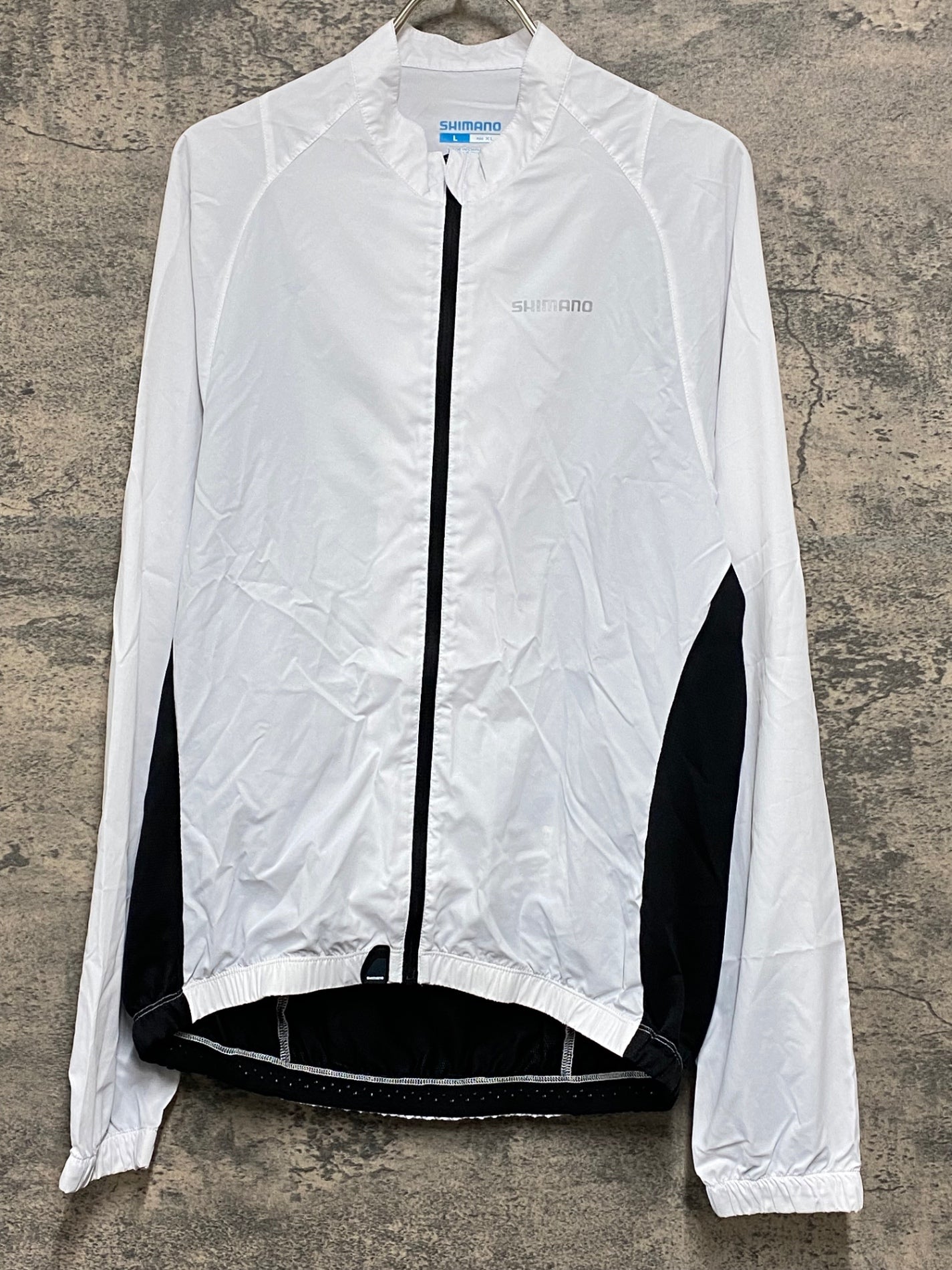 JW487 シマノ SHIMANO 長袖 サイクルジャケット メッシュ 白 XLサイズ