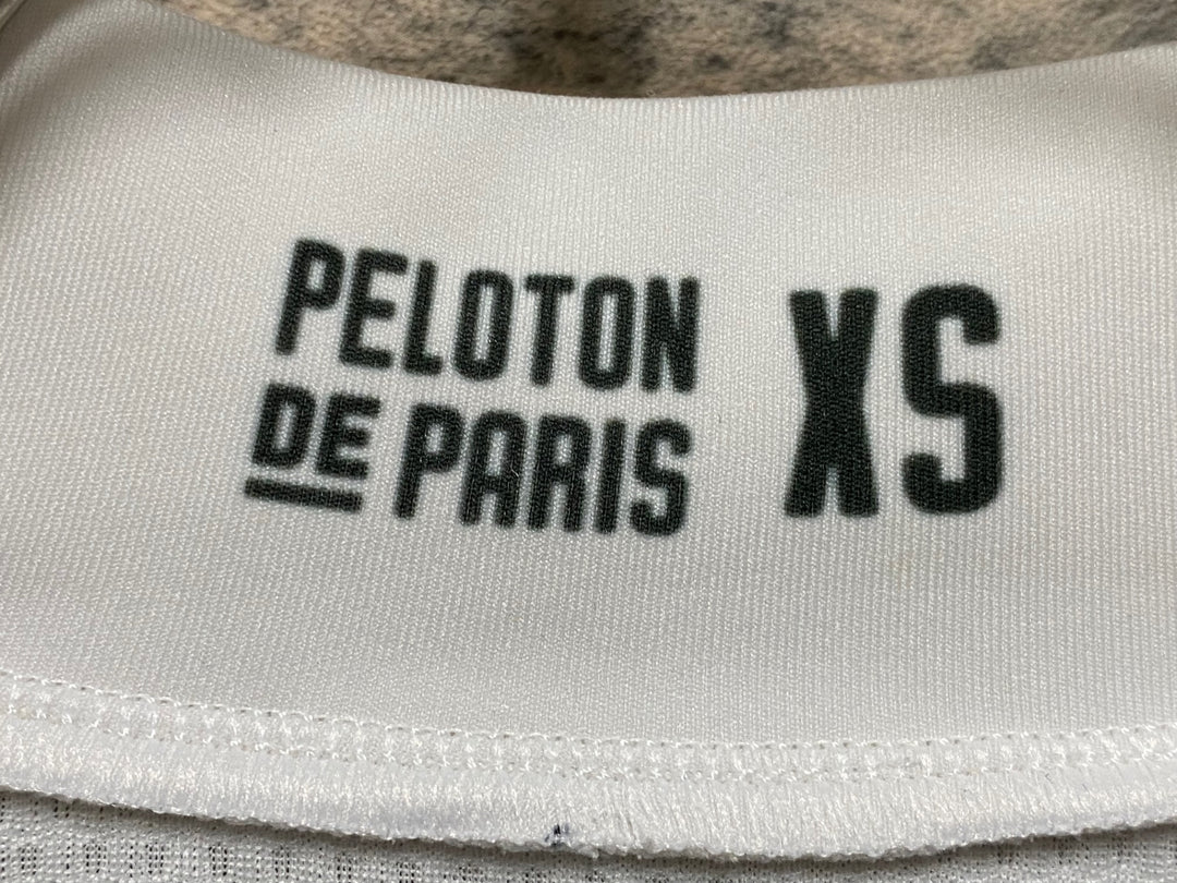JO873 プロトンドパリ Peloton de Paris Domestique Jersey Men 半袖 サイクルジャージ 白 グレー XS
