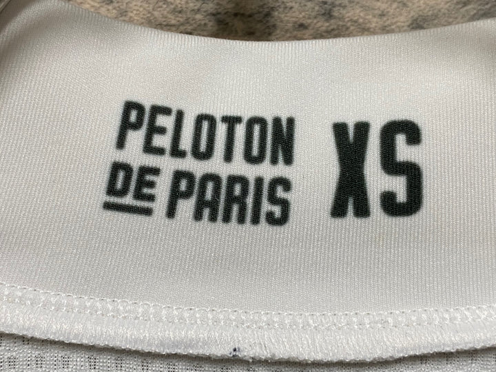 JO873 プロトンドパリ Peloton de Paris Domestique Jersey Men 半袖 サイクルジャージ 白 グレー XS