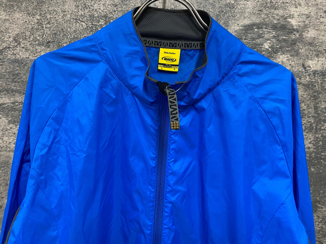 KF857 マヴィック MAVIC 長袖 ウインドブレイカー 青 L