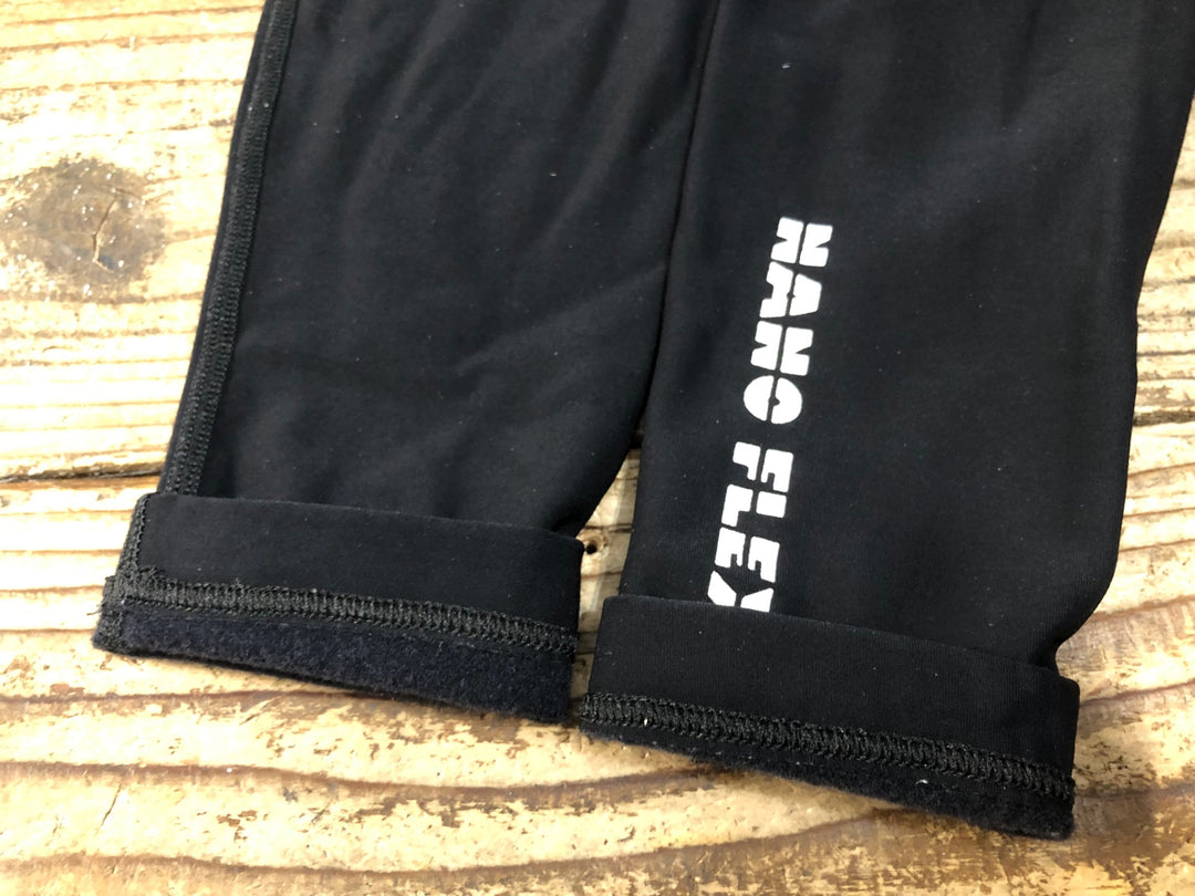 KB495 ステリ castelli レッグウォーマー NANOFLEX 黒 L 裏起毛
