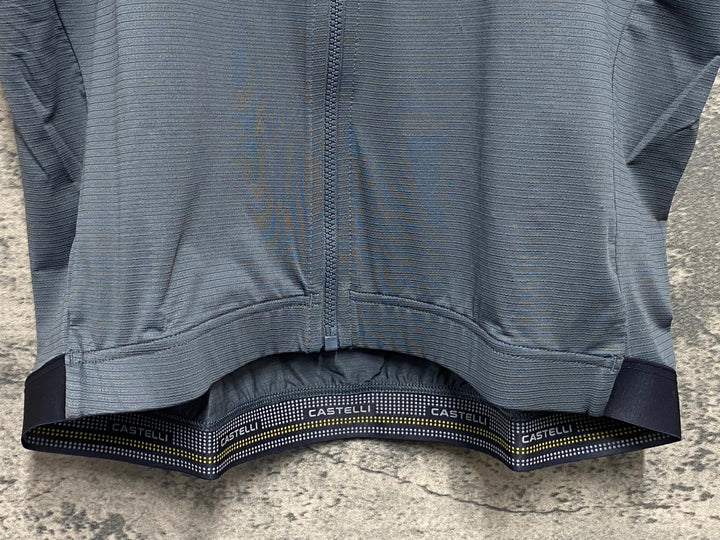 KE156 カステリ CASTELLI ESPRESSO 2 半袖 サイクルジャージ グレー XL