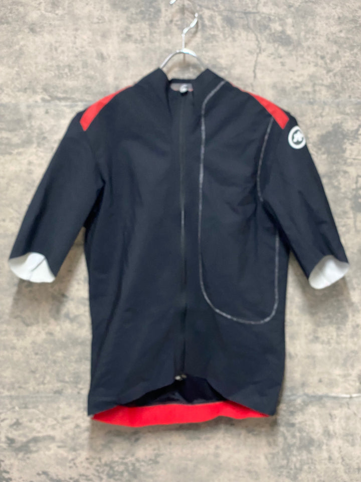 KP853 アソス ASSOS LIBERTY EQUIPE RS RAIN THERMO RACING DEVICE 半袖 黒 L BMC