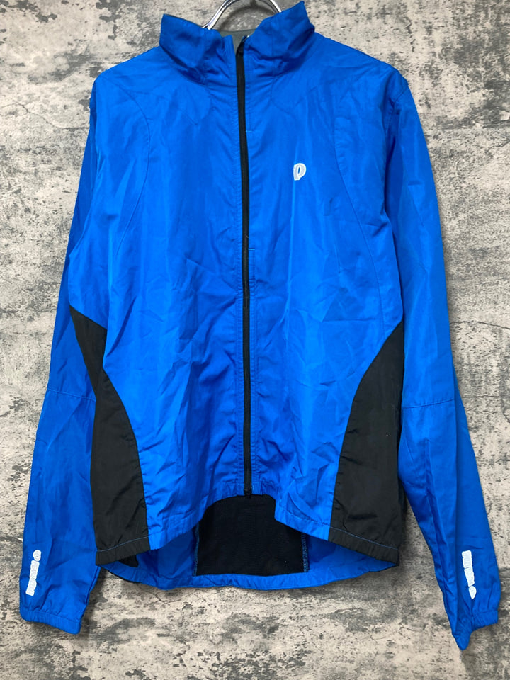 KB233 パールイズミ PEARL iZUMi 長袖 ジャケット 青 L ※反射部劣化 ほつれ