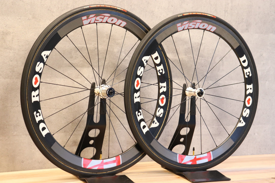 ヴィジョン VISION メトロン METRON デローザ DE ROSA TU カーボン チューブラー ホイールセット カンパニョーロ11/12S 【さいたま浦和店】