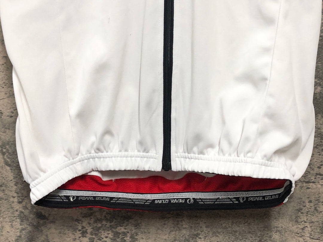 KK711 パールイズミ PEARL iZUMi 半袖 サイクルジャージ 黒赤白 L ※汚れあり
