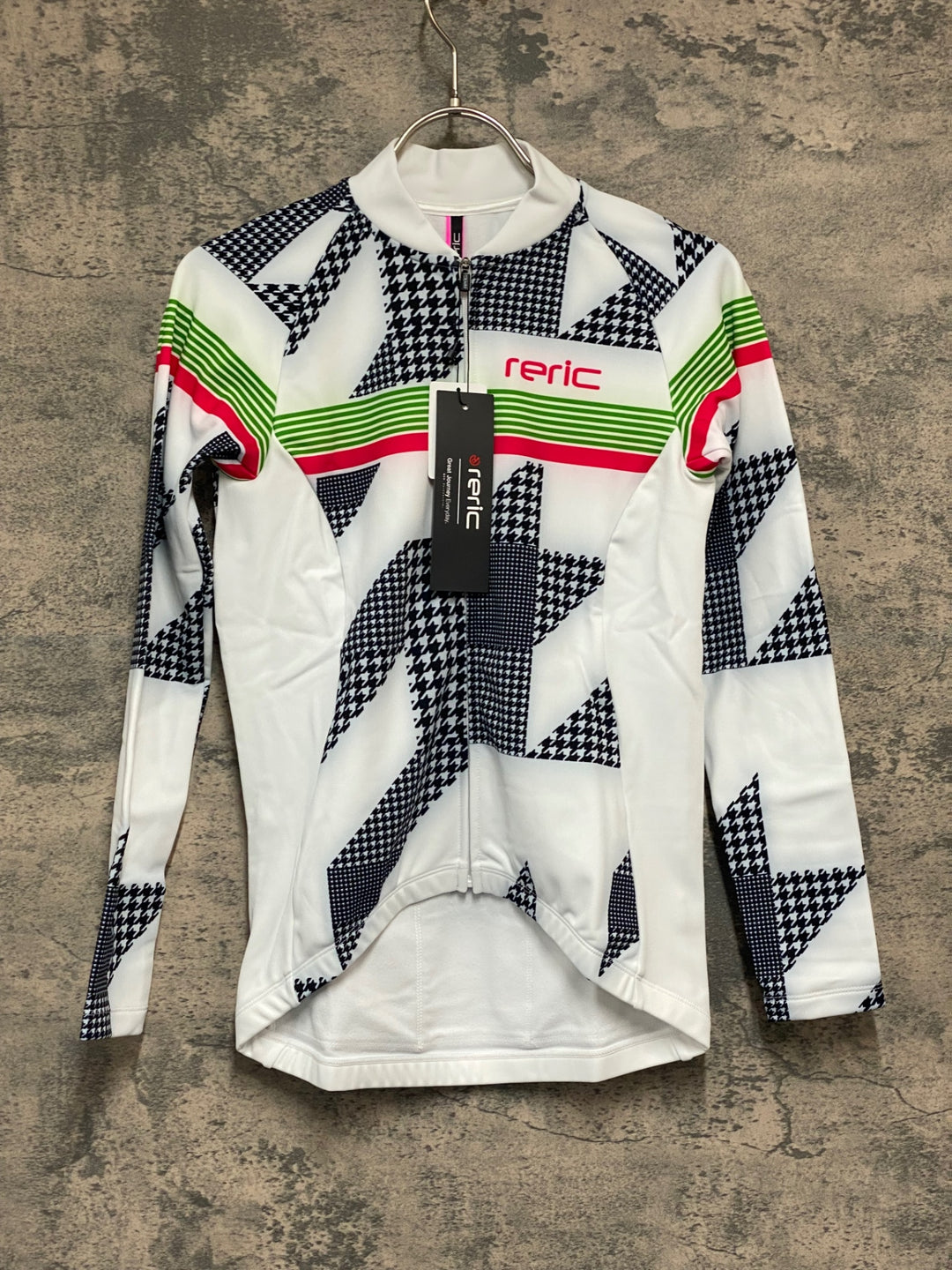JV997 レリック reric Women's Sugar Long Sleeve Jersey 長袖 サイクルジャージ 白 S 裏起毛 レディース