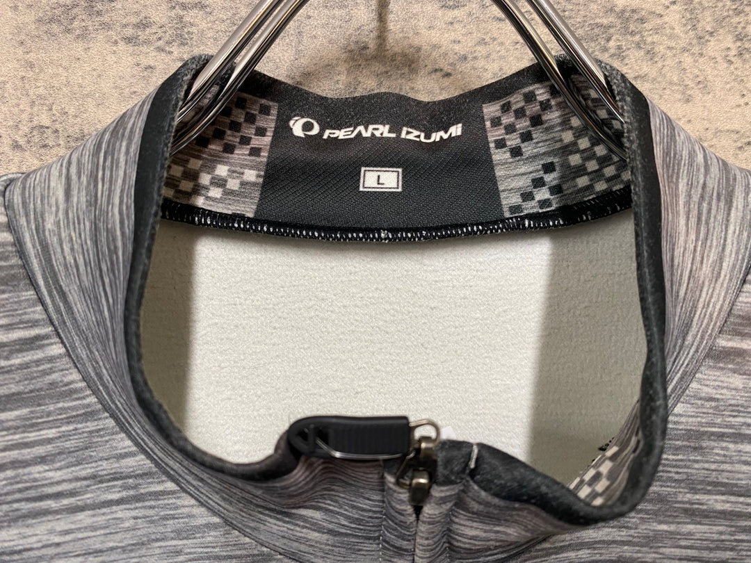 JT317 パールイズミ PEARL iZUMi 長袖 サイクルジャージ グレー L 裏起毛