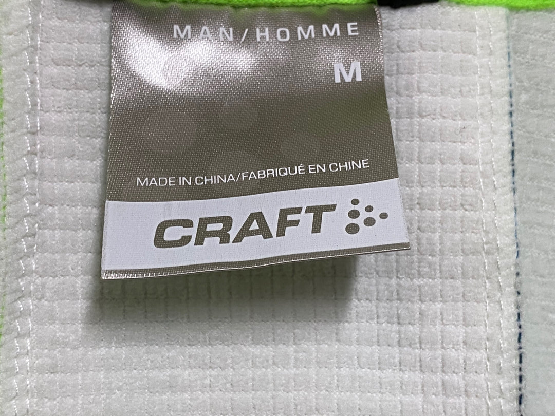 JS991 クラフト CRAFT 長袖 サイクルジャケット 黄緑 黒 M 裏起毛