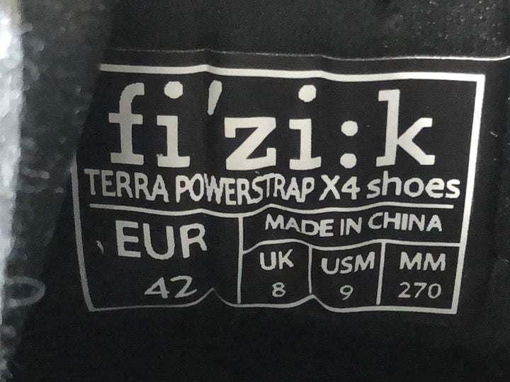 JX858 フィジーク fizik TERRA POWERSTRAP X4 ビンディングシューズ SPD 緑 EU42 ※未使用