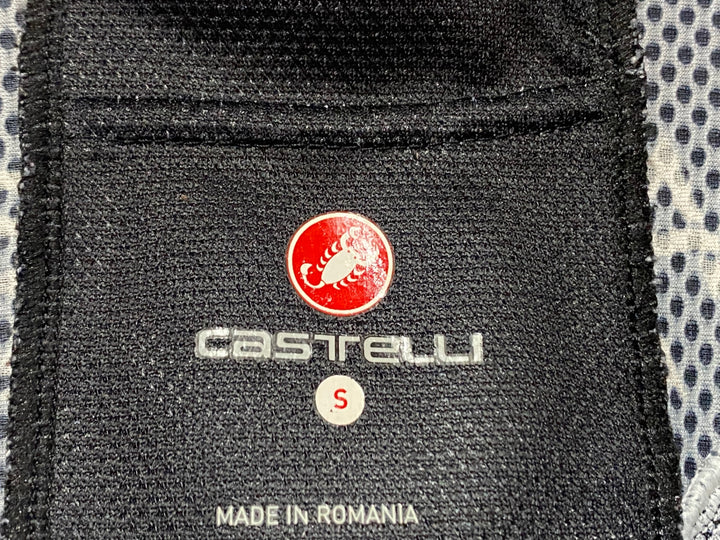 KK554 カステリ CASTELLI 半袖 ワンピース 黒 S NFTO ※スレ大、背面ポケット穴あきのためジャンク
