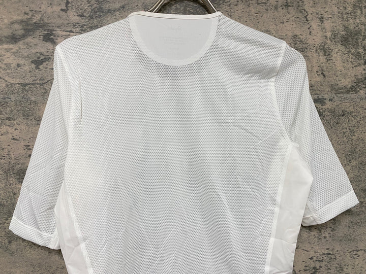 JY636 ラファ Rapha PRO TEAM BASE LAYER SHORT SLEEVE 半袖 ベースレイヤー 白 M メッシュ 未使用