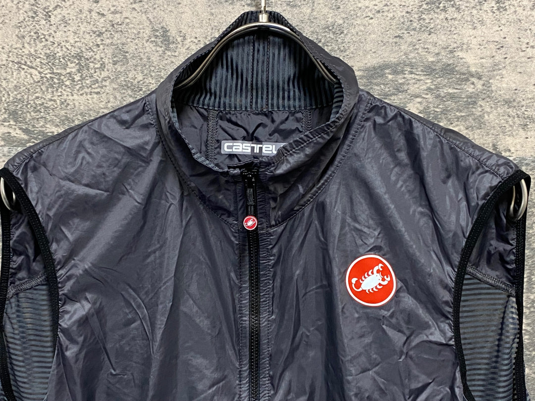 KM235 カステリ CASTELLI サイクルベスト グレー M