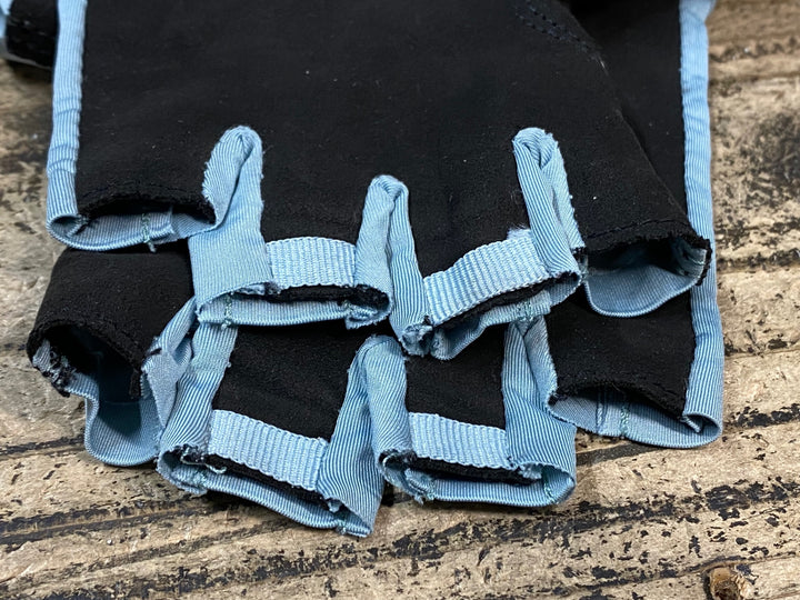 JU410 ラファ Rapha PRO TEAM MITTS 指切り グローブ 水色 黒 M