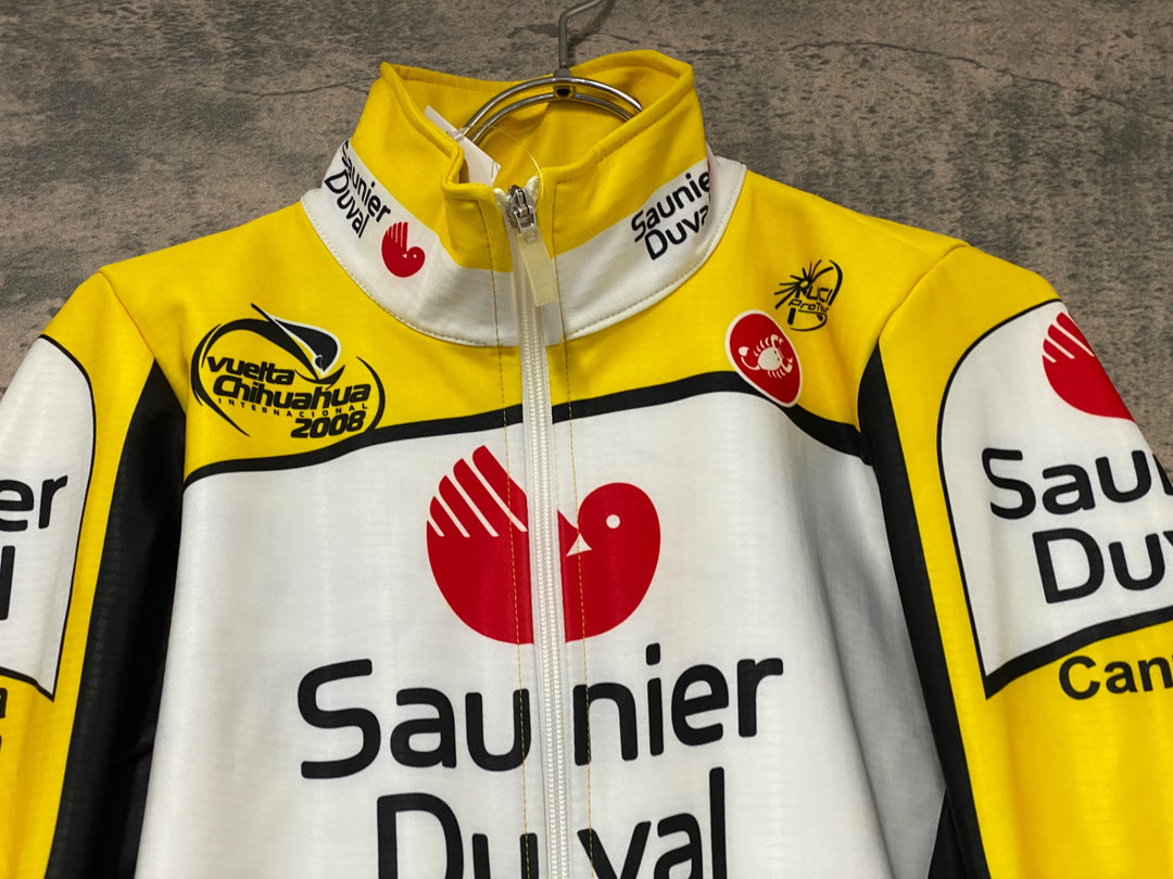 JF428 カステリ CASTELLI 裏起毛 長袖 サイクルジャケット 黄色 L