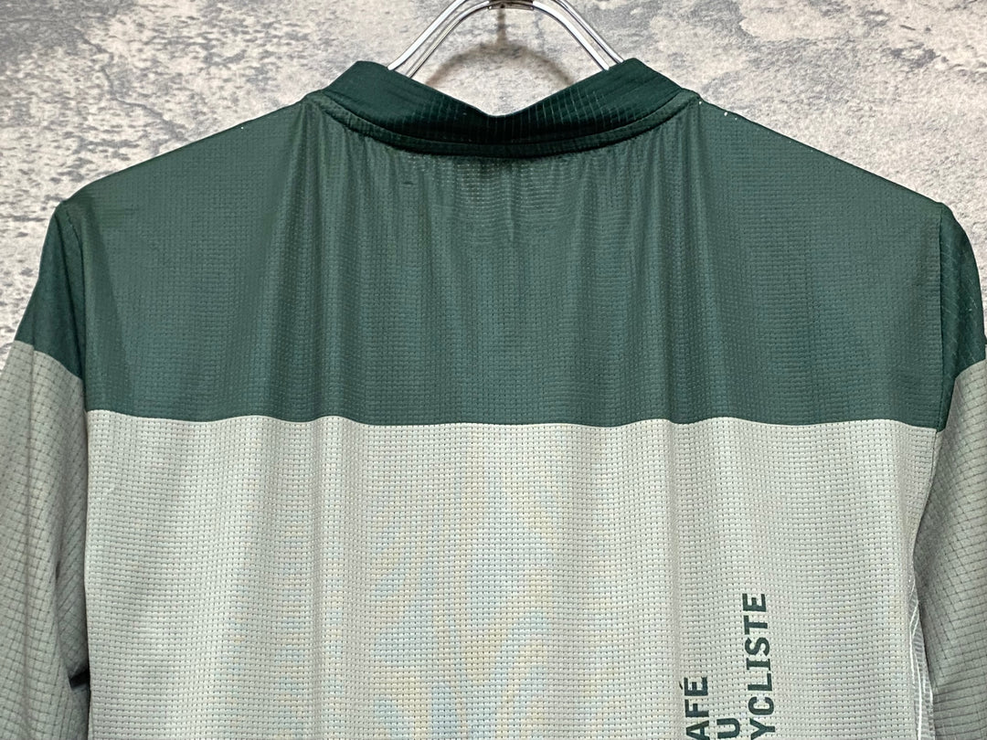 KA213 カフェドシクリステ Cafe du Cycliste ANGELINE Man 半袖 サイクルジャージ 緑 カーキ L