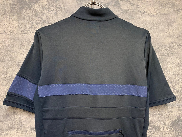 JT080 ラファ Rapha BREVET JERSEY 半袖サイクルジャージ 紺 S 日焼け