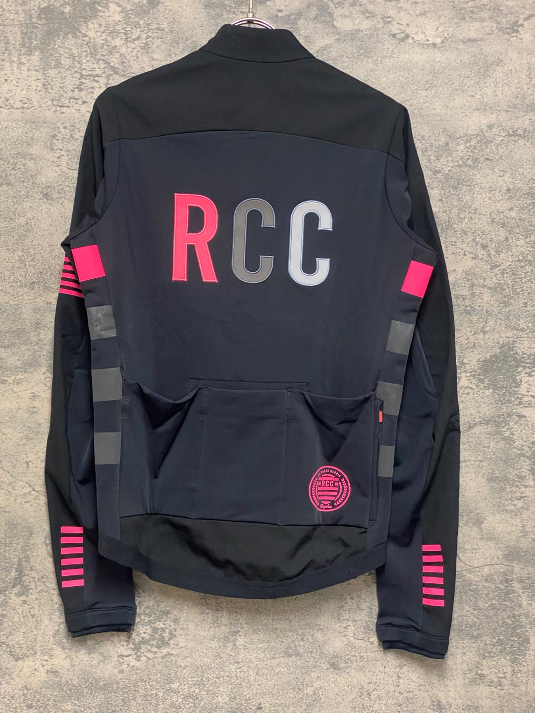 JP162 ラファ Rapha MEN'S RCC PRO TEAM TRAINING JACKET 長袖 サイクルジャケット 黒 M 裏起毛