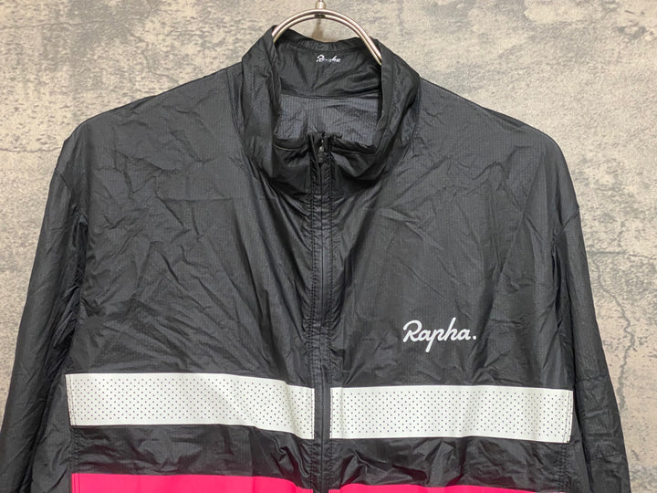 JP286 ラファ Rapha BREVET FLYWEIGHT WIND JACKET 長袖 サイクルジャケット 黒 サイズ不明