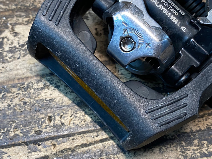 JI788 シマノ SHIMANO PD-T400 ビンディングペダル SPD ※ボルト欠品のためジャンク