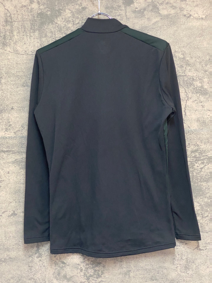 KL403 パールイズミ PEARL iZUMi 長袖 ミドルレイヤー 黒 M ハーフジップ 防風