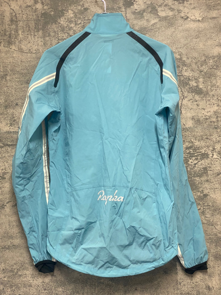 JZ546 ラファ Rapha WIND JACKET 長袖 ウインドブレイカー 水色 M ※チャック破損