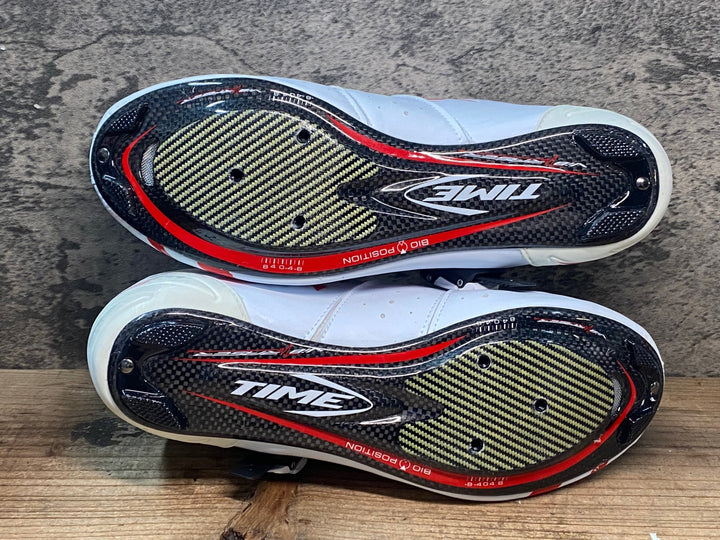 JR517 タイム TIME ULTEAM RS CARBON ビンディングシューズ 白 EU41.5