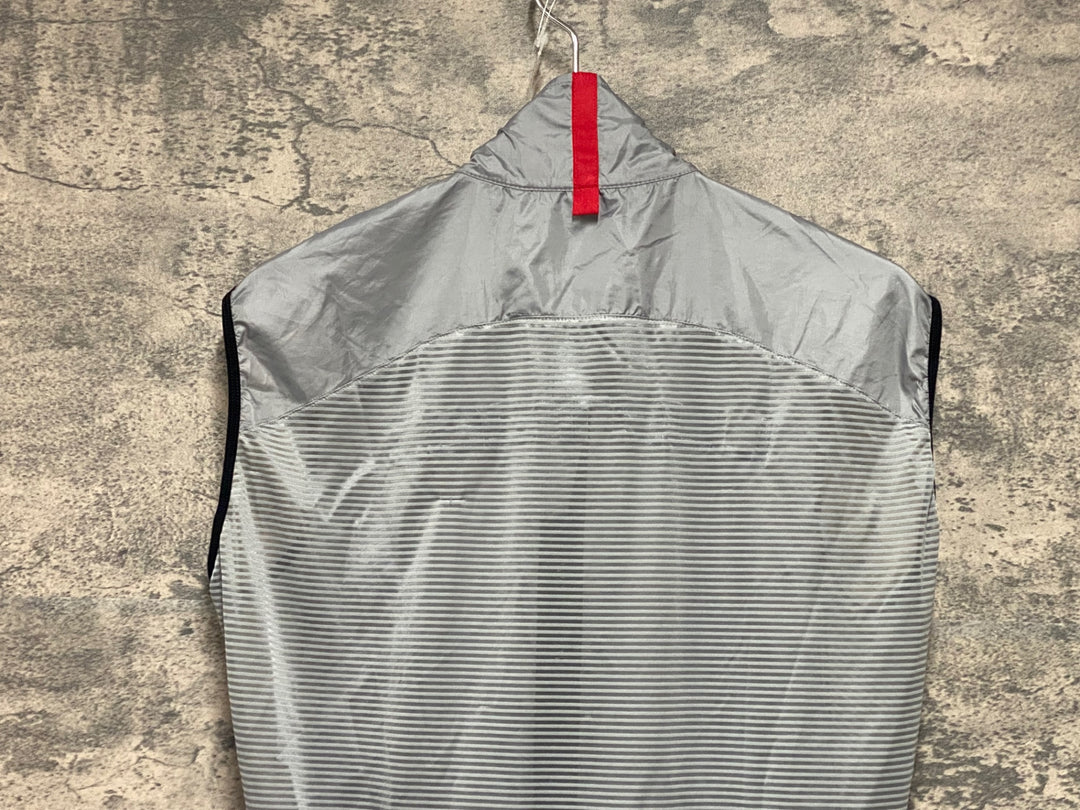 KP869 カステリ CASTELLI サイクルベスト ジレ グレー L