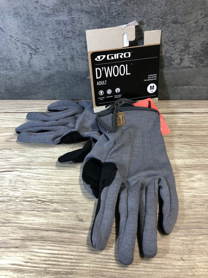 JR819 ジロ GIRO D’WOOL グローブ Mサイズ グレー 未使用品