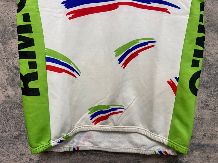 JR165 エレッセ ellesse 半袖 サイクルジャージ 白 L