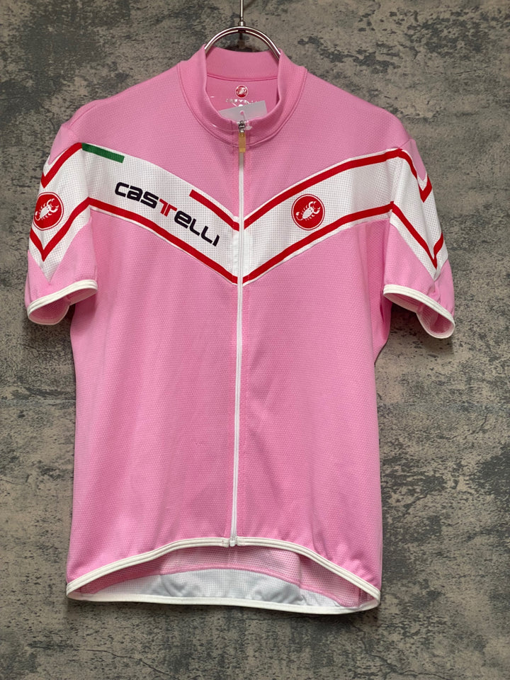KG959 カステリ CASTELLI 半袖 サイクルジャージ ピンク S