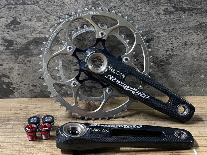 KJ669 ストロングライト STRONGLIGHT バルカン VULCAN COMPACT カーボン クランクセット 50/36T 170mm 5ARM PCD110 9S/10S用