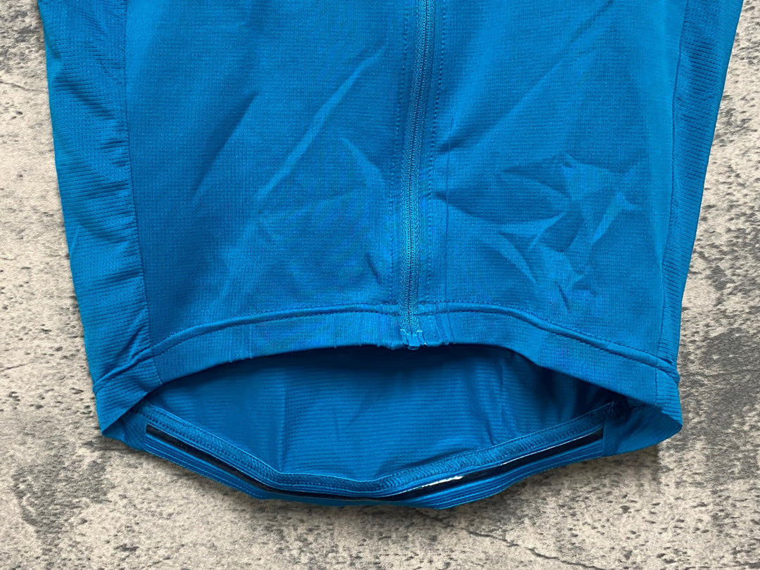 KE387 ラファ Rapha BREVET LIGHTWEIGHT JERSEY 半袖 サイクルジャージ XS 水色 ポケット部傷み