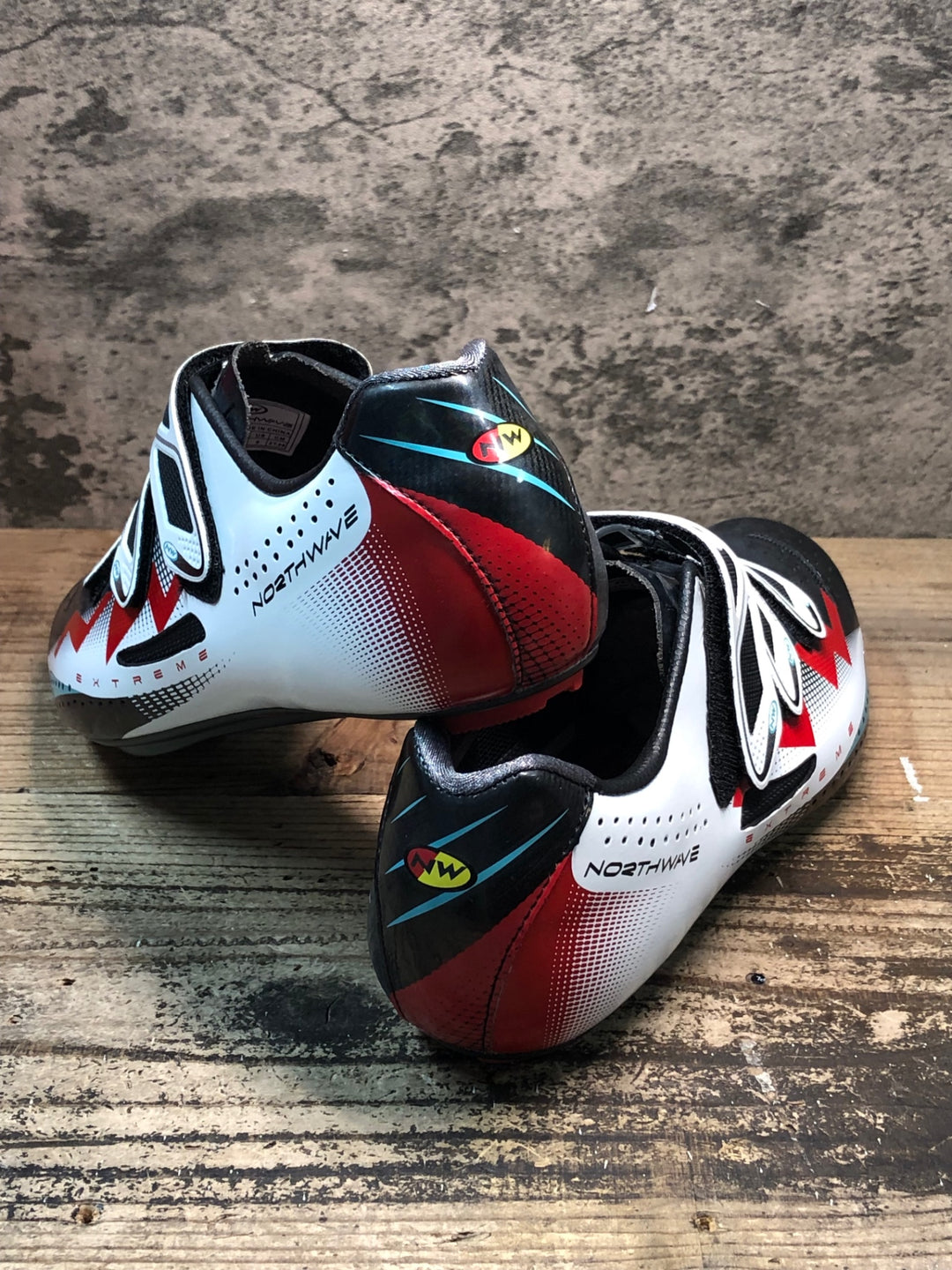 JR508 ノースウェーブ NORTHWAVE EXTREME ビンディングシューズ 黒赤白 EU41 1/2